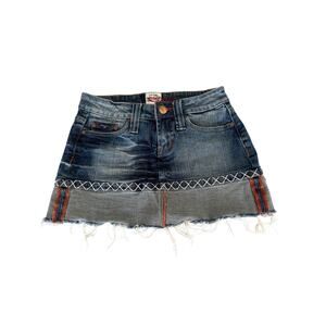 Request Jeans Vintage Blue Denim Mini Skirt Women’s Size Small Rare Find